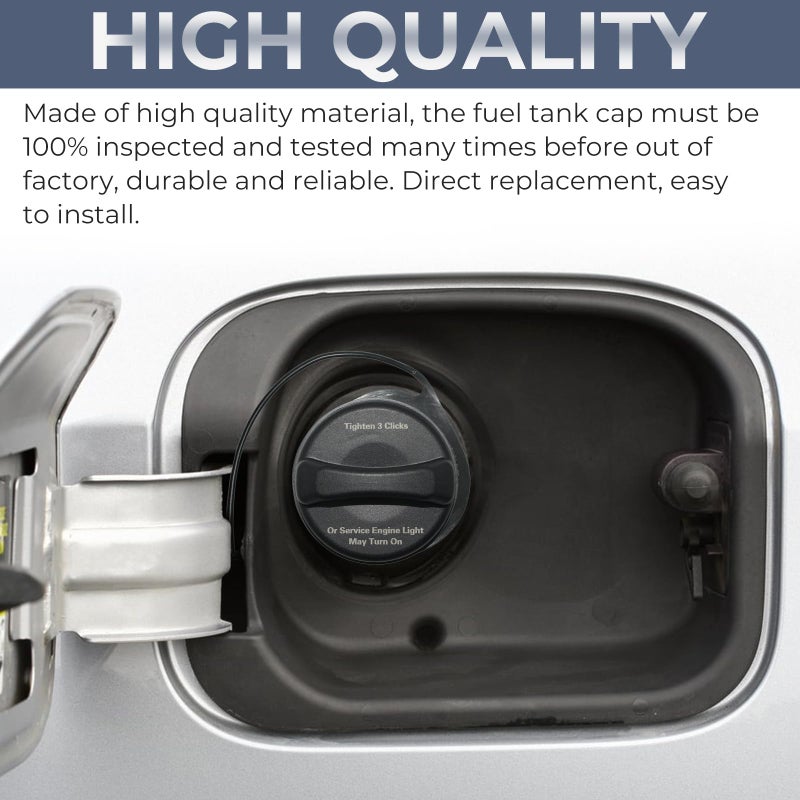 Manymiba Gas Cap fuel Cap for Chevy GMC Cadillac  2005-2011 Silverado/Sierra 1500(not included Classic&HD)  2005-2011 Tahoe/Yukon/Suburban 2500/Sierra 2500HD  2005-2009 Suburban 1500/Yukon1500  GT330 - Image 4